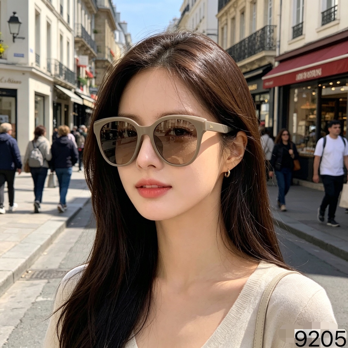。。Dio*高级感太阳镜女士旅游拍照防紫外线品质墨镜时尚优雅遮阳护目镜新