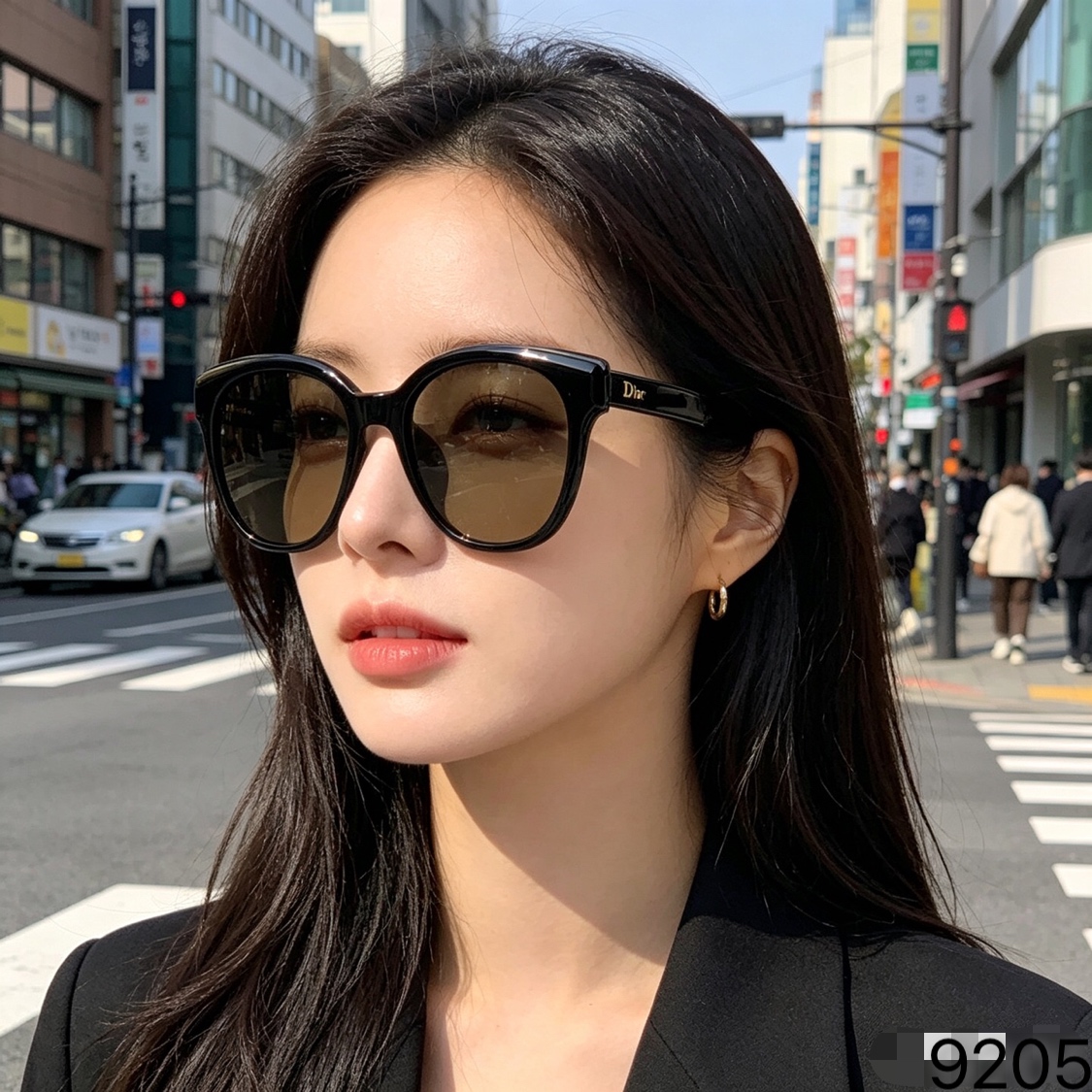 。。Dio*高级感太阳镜女士旅游拍照防紫外线品质墨镜时尚优雅遮阳护目镜新