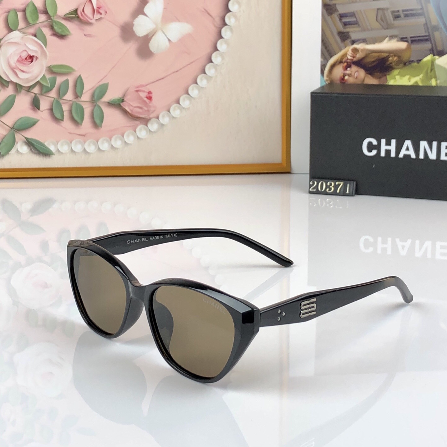 。。Chane*偏光太阳镜女新款高清轻奢时尚太阳眼镜女潮流防紫外线高级墨镜