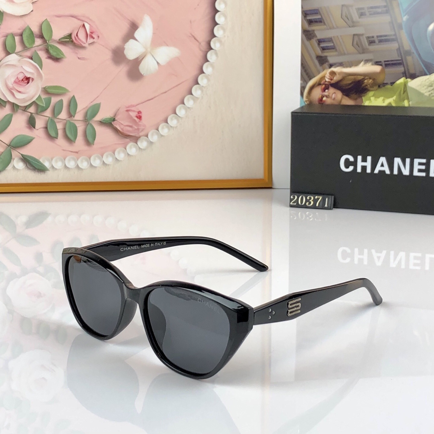 。。Chane*偏光太阳镜女新款高清轻奢时尚太阳眼镜女潮流防紫外线高级墨镜
