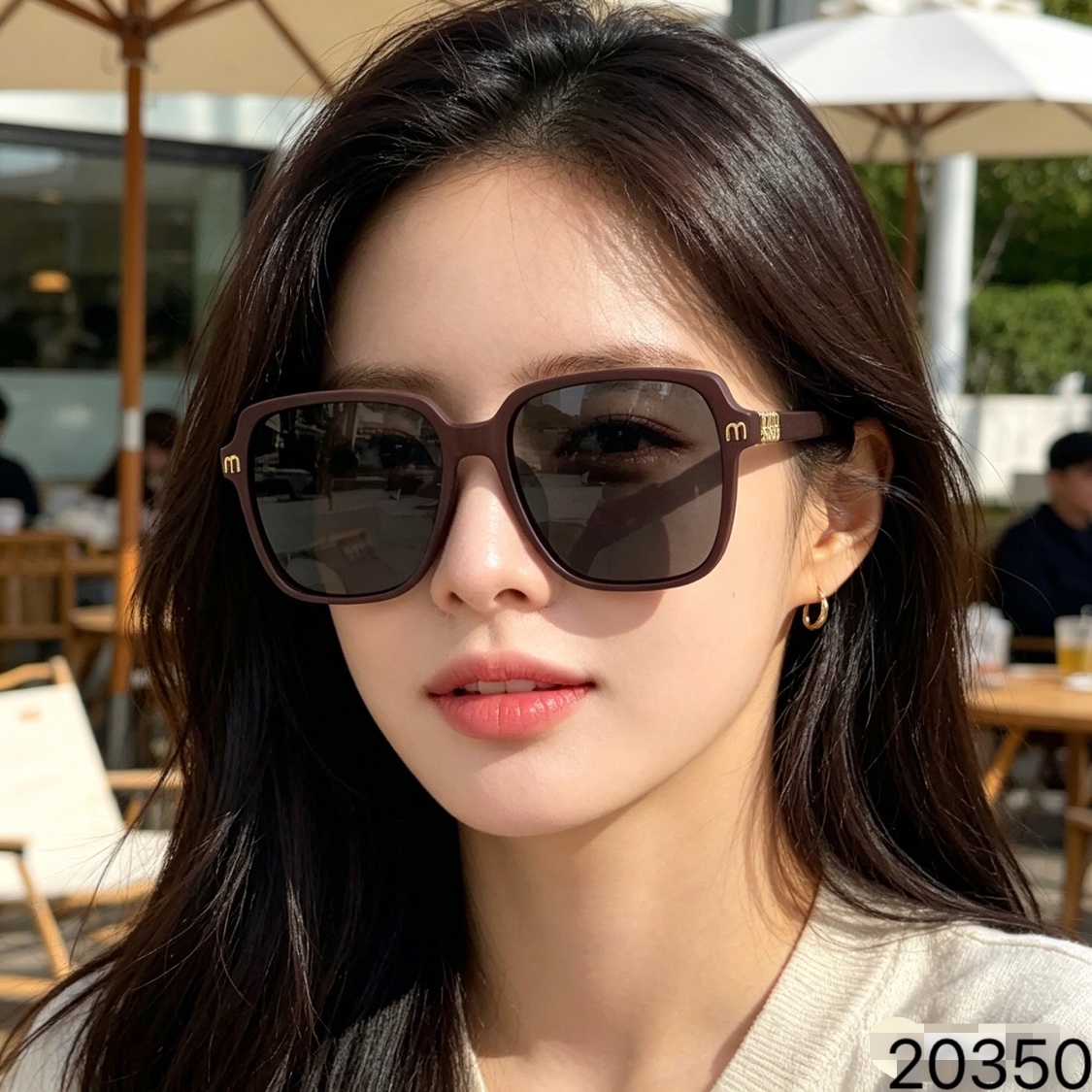 。。miu系墨镜太阳眼镜女潮显瘦高级感方形大框防晒紫外线太阳镜女款
