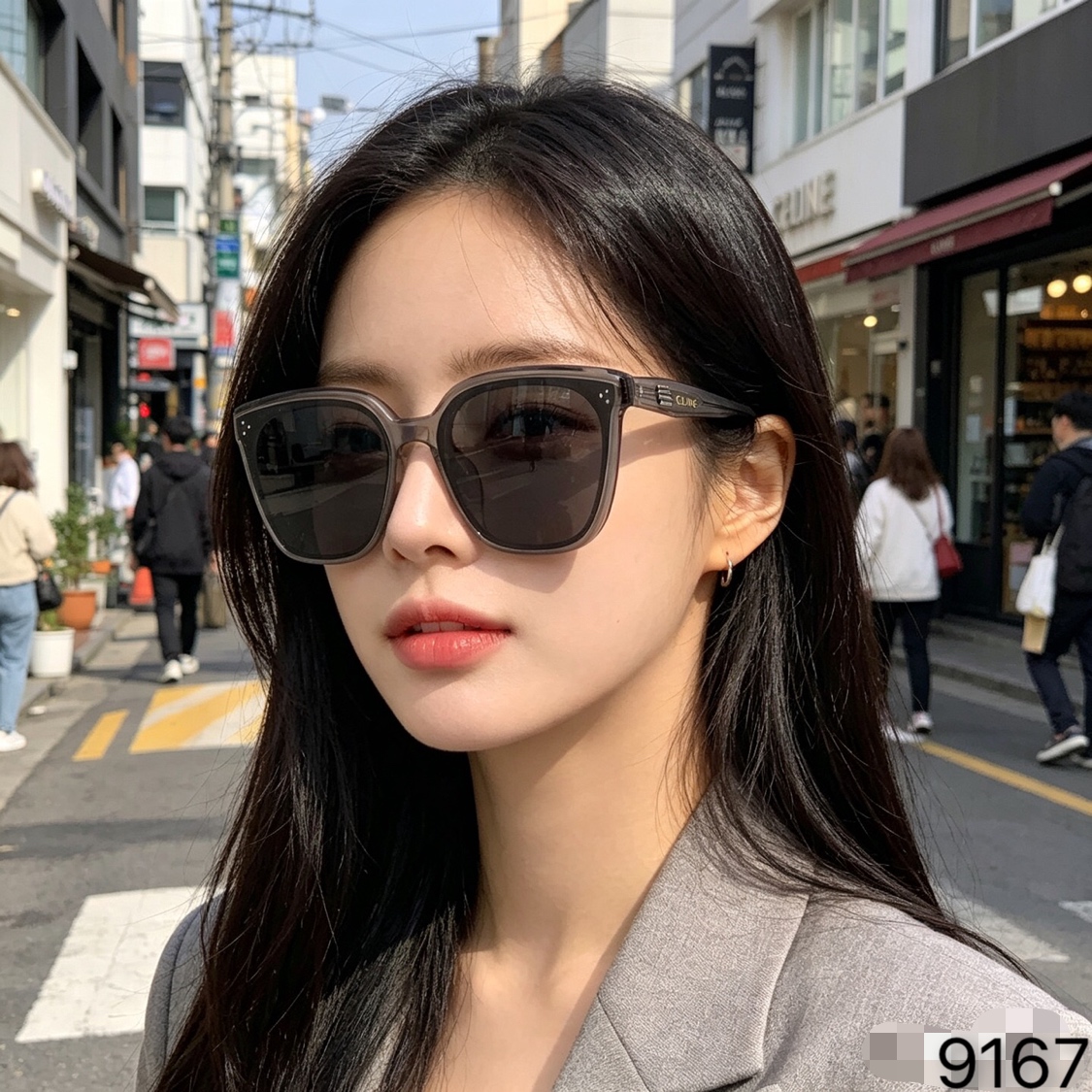 。。Celin*2026新款经典墨镜女高级感时尚潮流方形板材太阳眼镜防晒