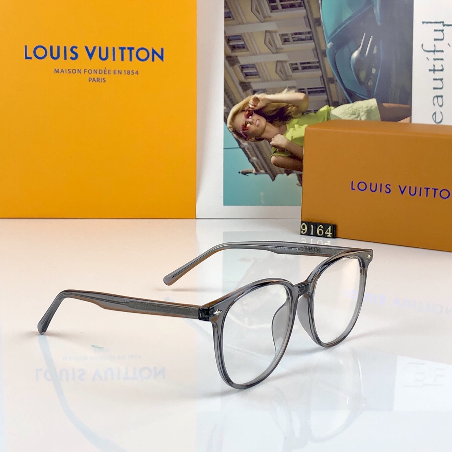 。。Louis vuitto*新款大框韩系近视眼镜框女网红素颜显脸小平光镜架可配度数