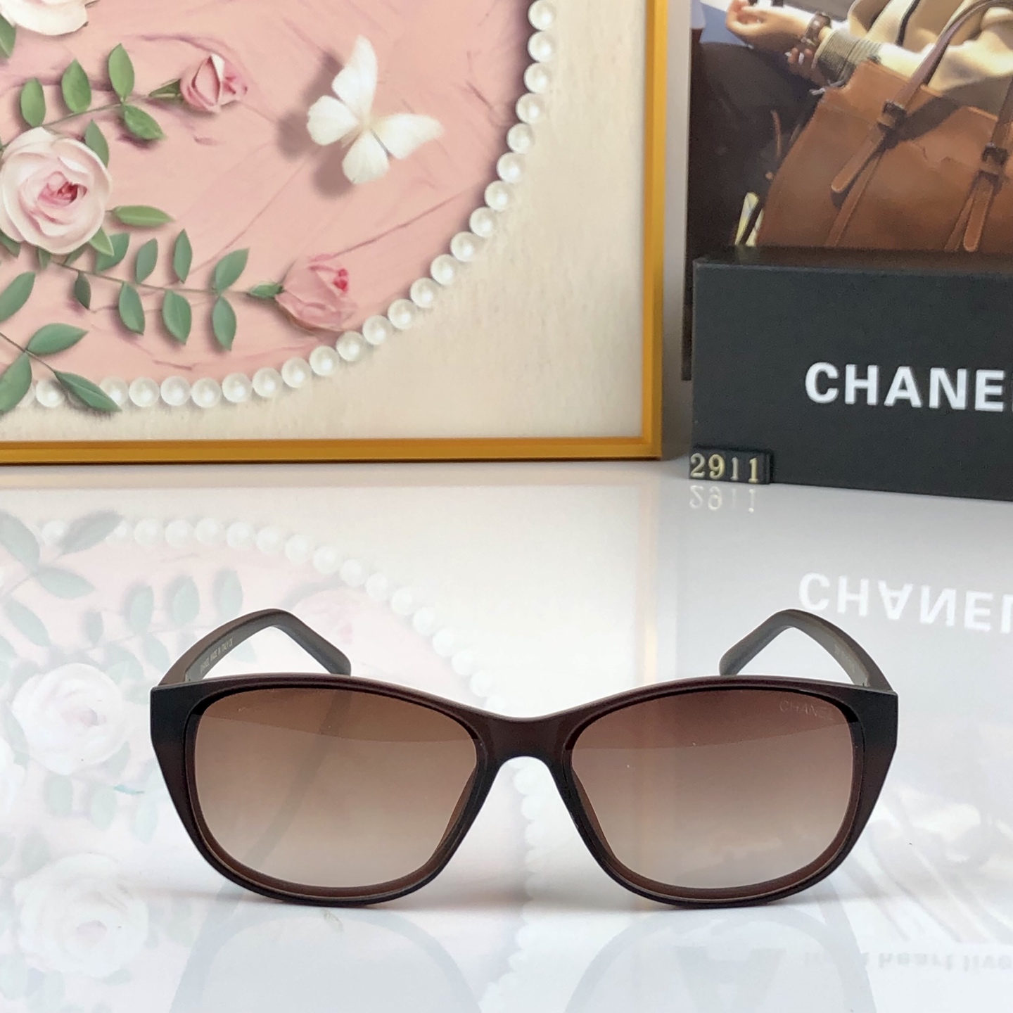 。。Chane*太阳镜欧美潮流时尚墨镜女士韩版复古小框优雅个性前卫眼镜