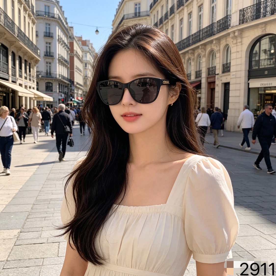 。。Chane*太阳镜欧美潮流时尚墨镜女士韩版复古小框优雅个性前卫眼镜