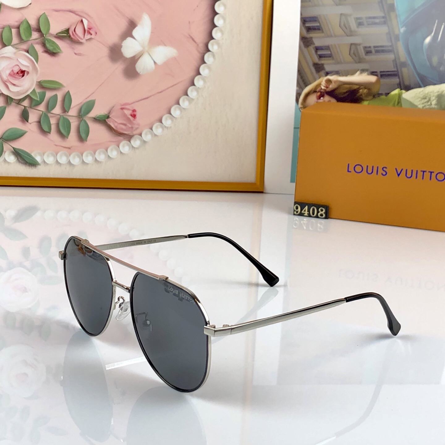 。。Louis vuitto*时尚潮流新款偏光墨镜男士开车专用驾驶太阳眼镜防强光紫外线