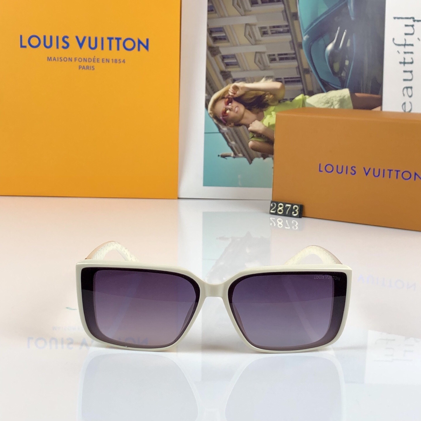 。。Louis vuitto*2026新款方框太阳镜女士轻奢墨镜防紫外线大框明星同款眼镜