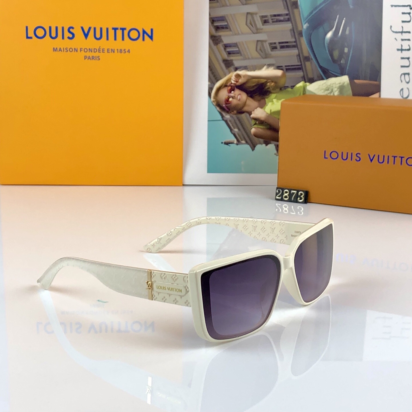 。。Louis vuitto*2026新款方框太阳镜女士轻奢墨镜防紫外线大框明星同款眼镜