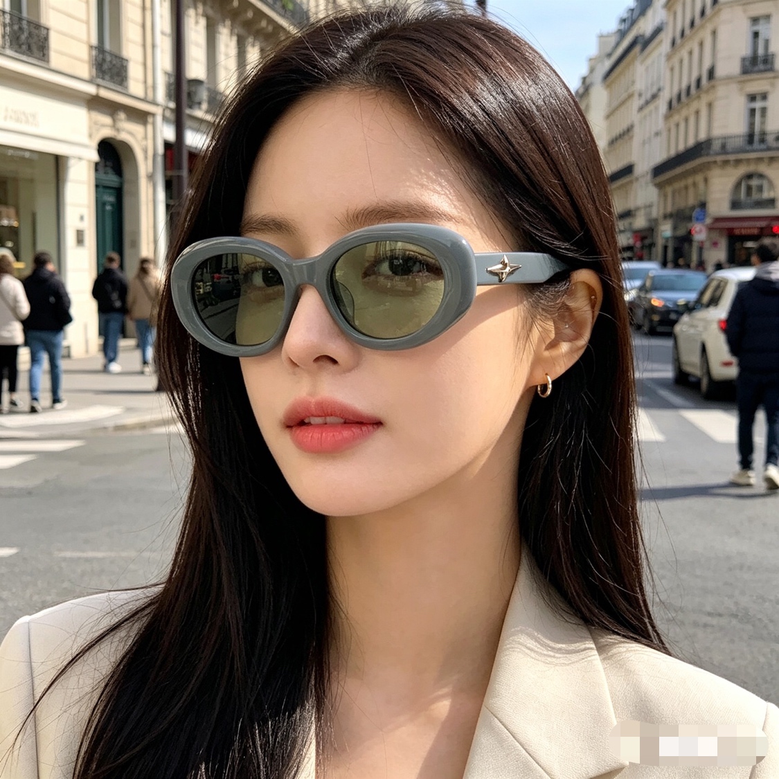。。墨镜女高级感ins潮网红款小框遮阳凹造型防紫外线太阳镜男潮