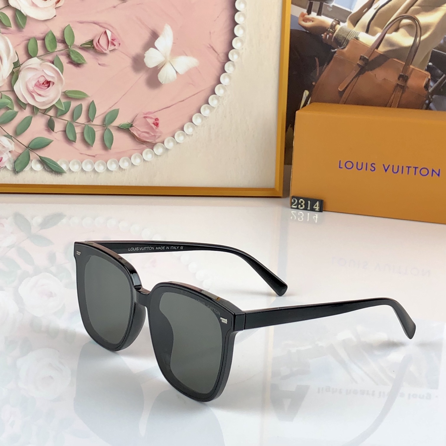 。。Louis vuitto*墨镜女高级感ins太阳眼镜酷防晒炸街显脸小防紫外线高颜值网红