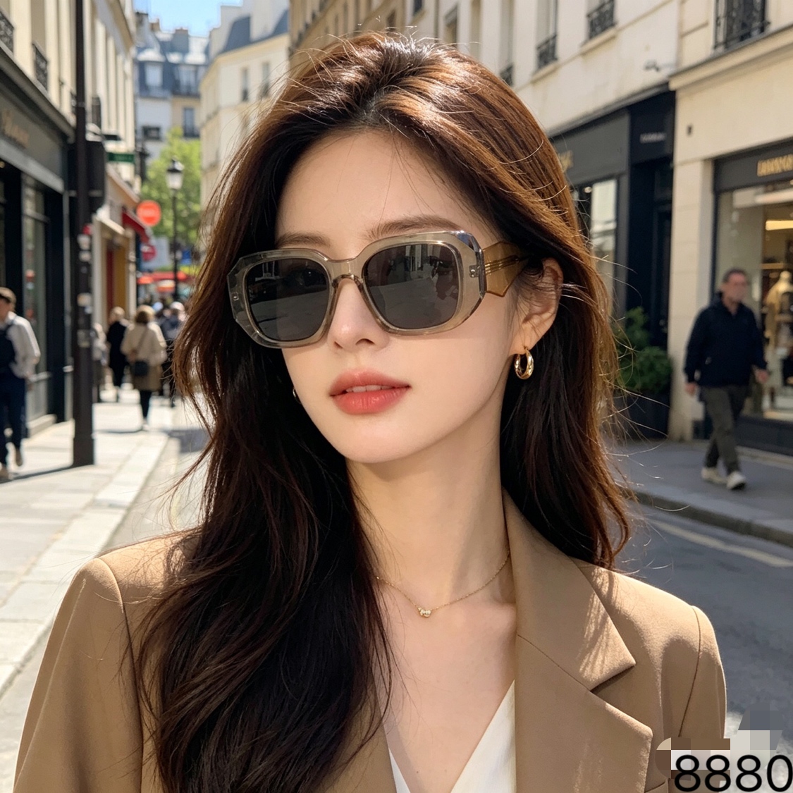 。。Louis vuitto*新款欧美复古多边形网红大牌太阳镜时尚个性街拍ins墨镜女潮
