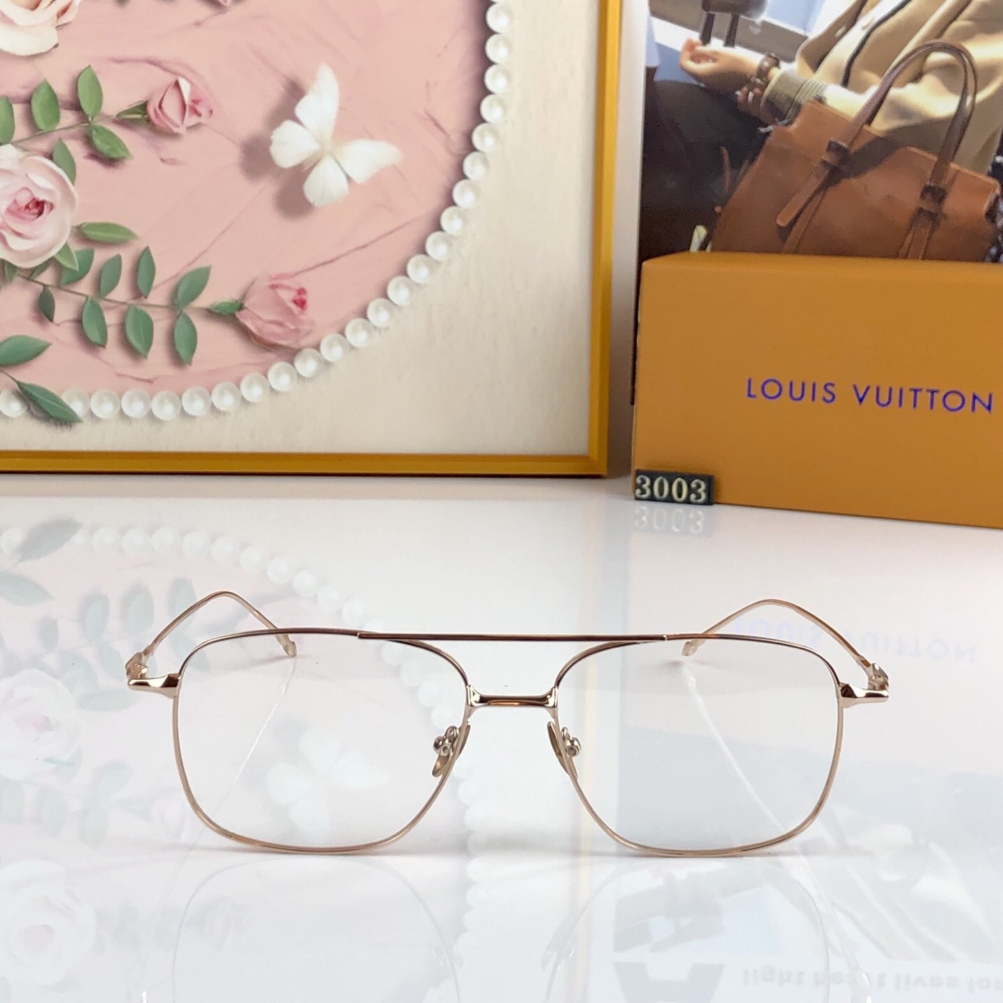 。。Louis vuitto*2026新品超轻眼镜架女潮流素颜大框近视防蓝光平光眼睛镜男