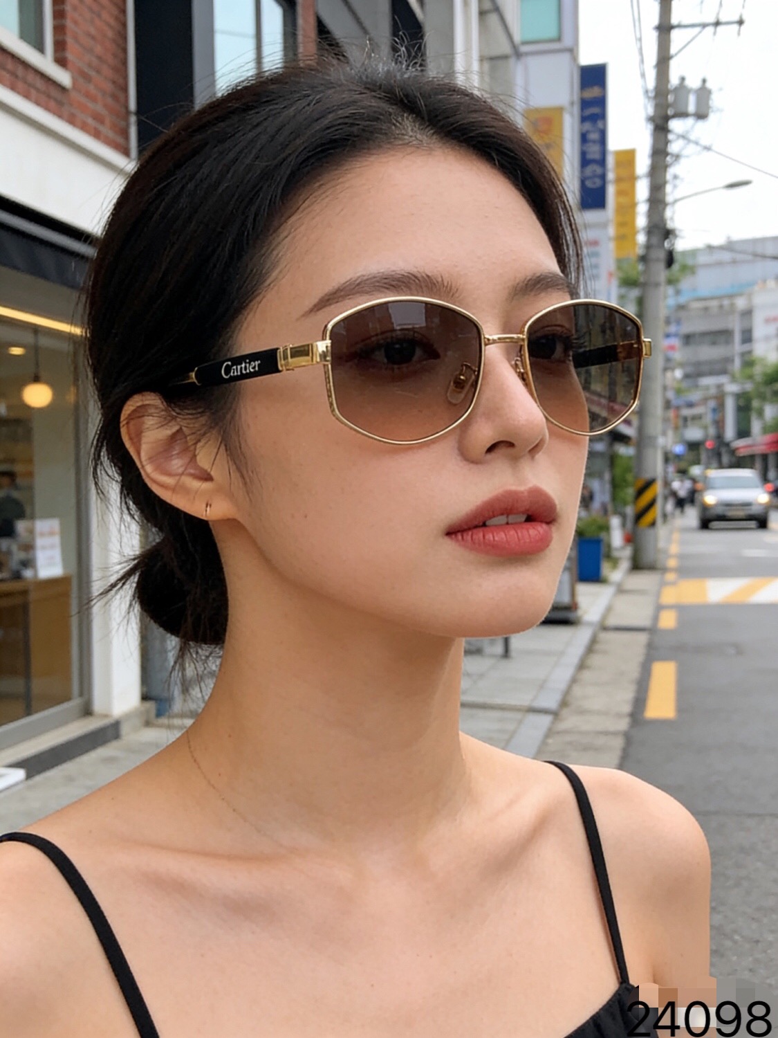 。。Cartie*金属全框太阳眼镜男遮阳镜痞帅墨镜女防紫外线旅游时尚潮