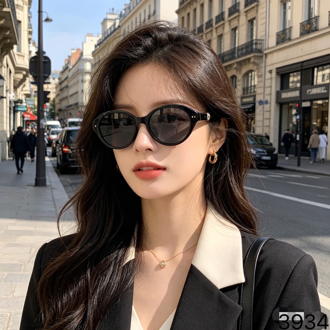 。。Louis vuitto*复古书呆子墨镜女高级感2026新款防晒防紫外线太阳眼镜