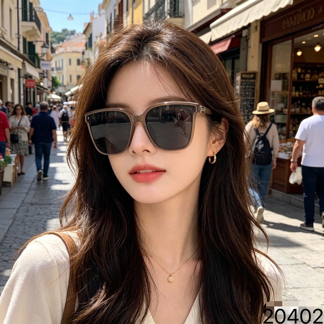 。。Chane*新款时髦韩系大框辣妹百搭显脸小出片潮流防紫外线墨镜遮阳太阳镜
