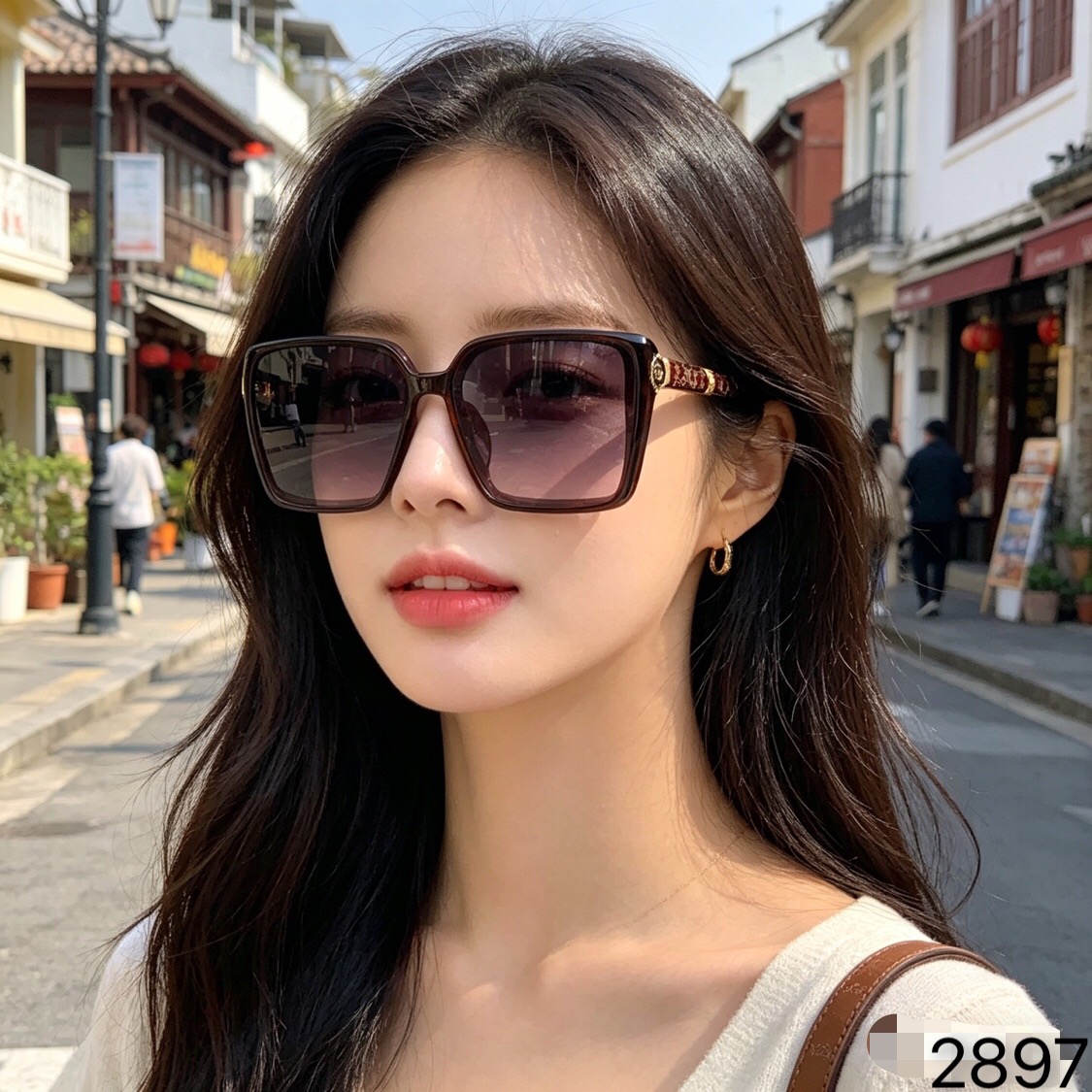 。。Gucc*韩版时尚新款墨镜时尚潮搭防晒网红街拍女士遮阳太阳眼镜
