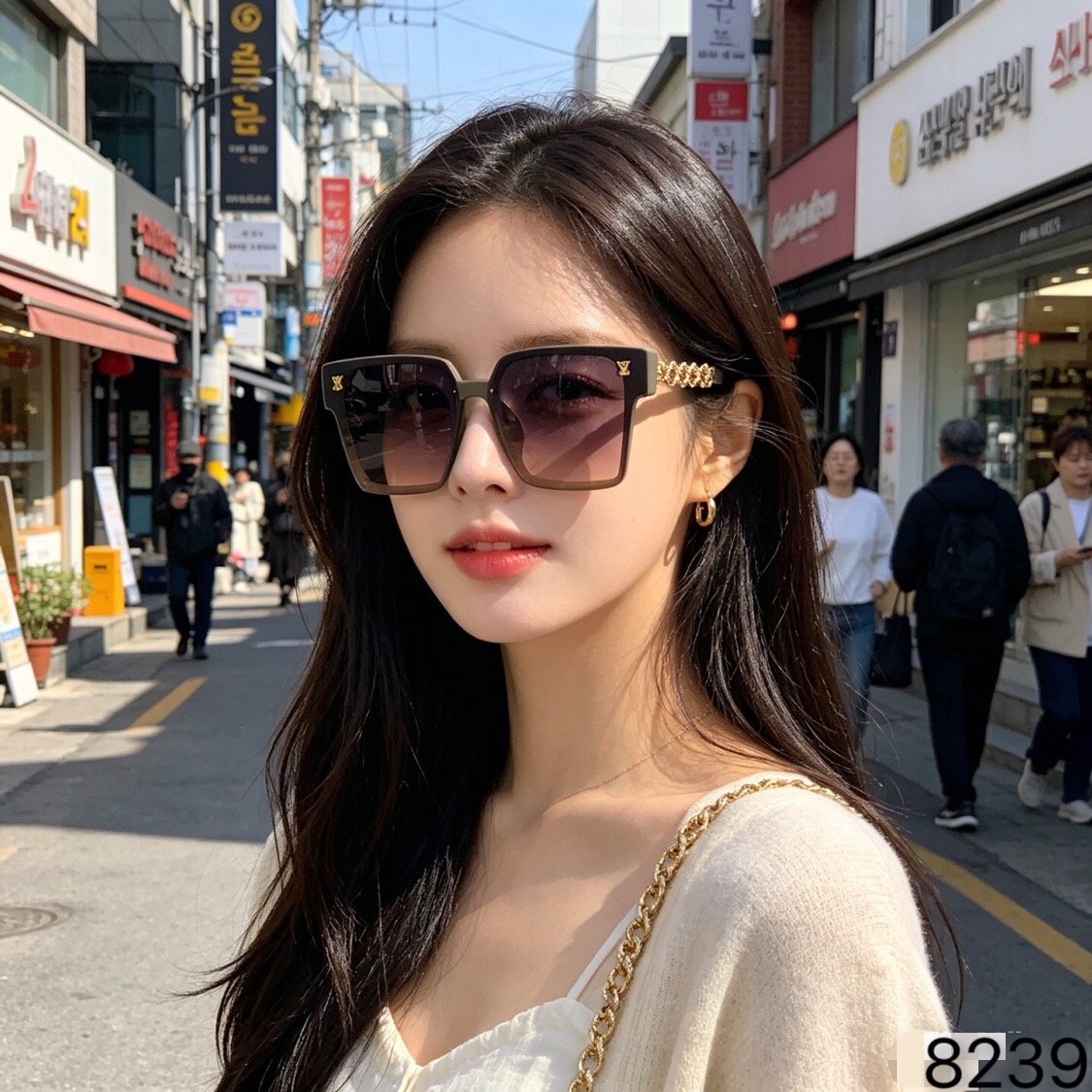 。。Louis vuitto*2026新款方框抄片高级感休闲时尚墨镜女防紫外线太阳镜酷飒