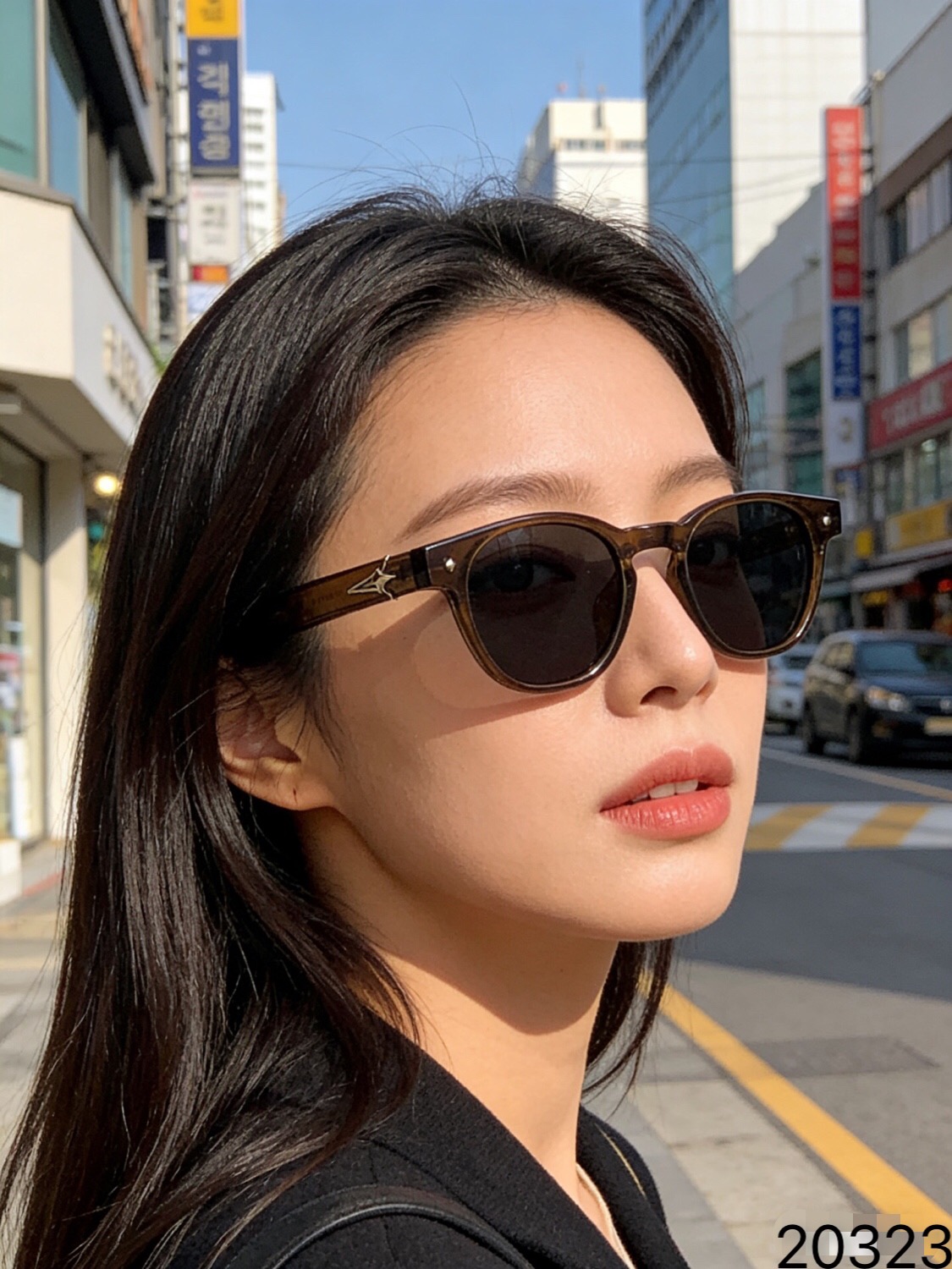 。。Chane*新款墨镜小圆框显脸小修饰脸偏光太阳镜女款墨镜