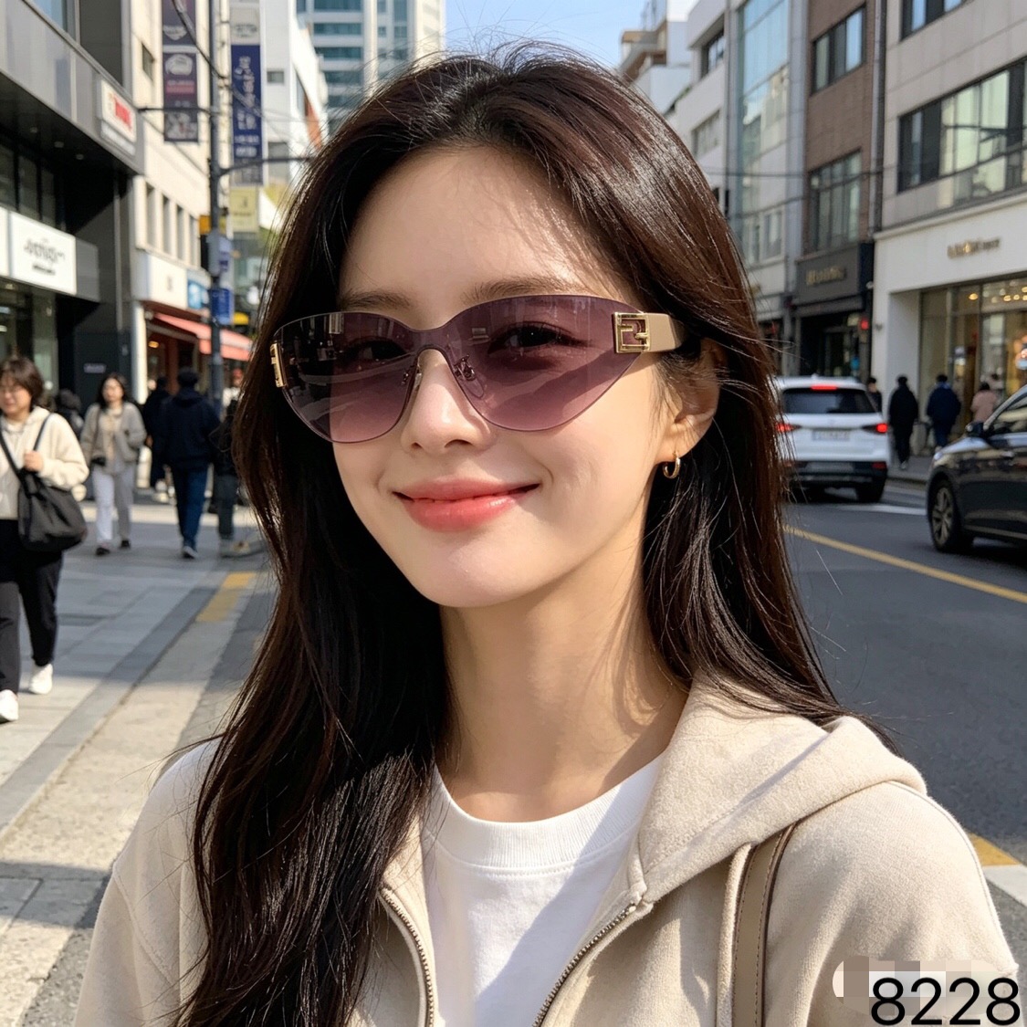 。。Louis vuitto*2026春夏新款酷黑发箍墨镜女高级感时尚无边框连体镜片太阳镜男潮
