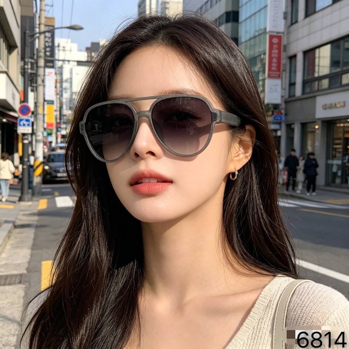 。。Gucc*欧美辣妹复古双梁太阳镜2026春潮高级感ins个性大框网红蛤蟆墨镜