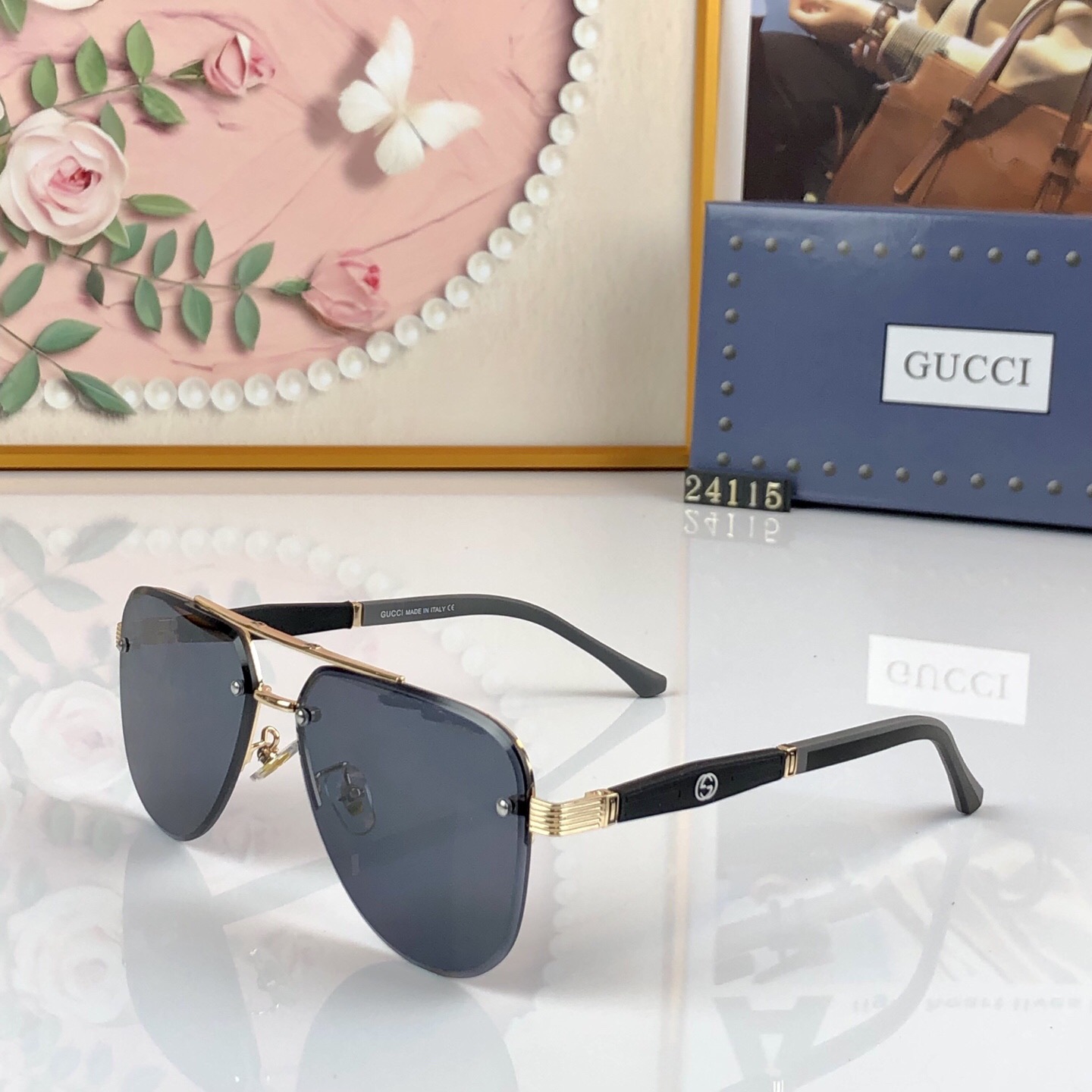 。。Gucc*新款男女同款太阳镜时尚潮流眼镜驾驶出游休闲太阳眼镜防紫外线
