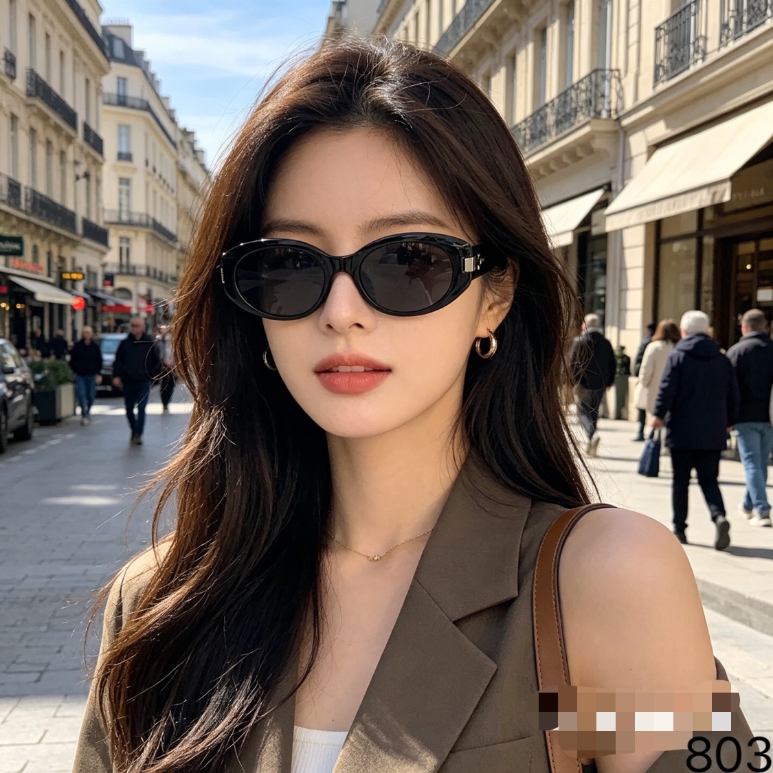 。。Louis vuitto*猫眼素颜黑超偏光太阳镜男女网红气质辣妹复古潮防紫外线墨镜