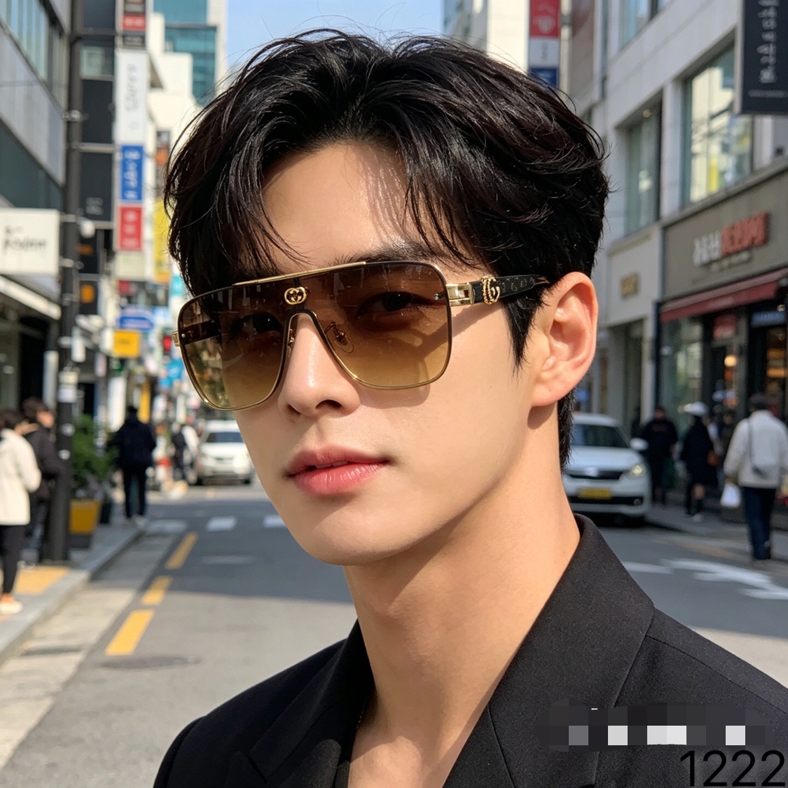 。。Gucc*新款男女同款太阳镜时尚潮流眼镜驾驶出游休闲太阳眼镜防紫外线