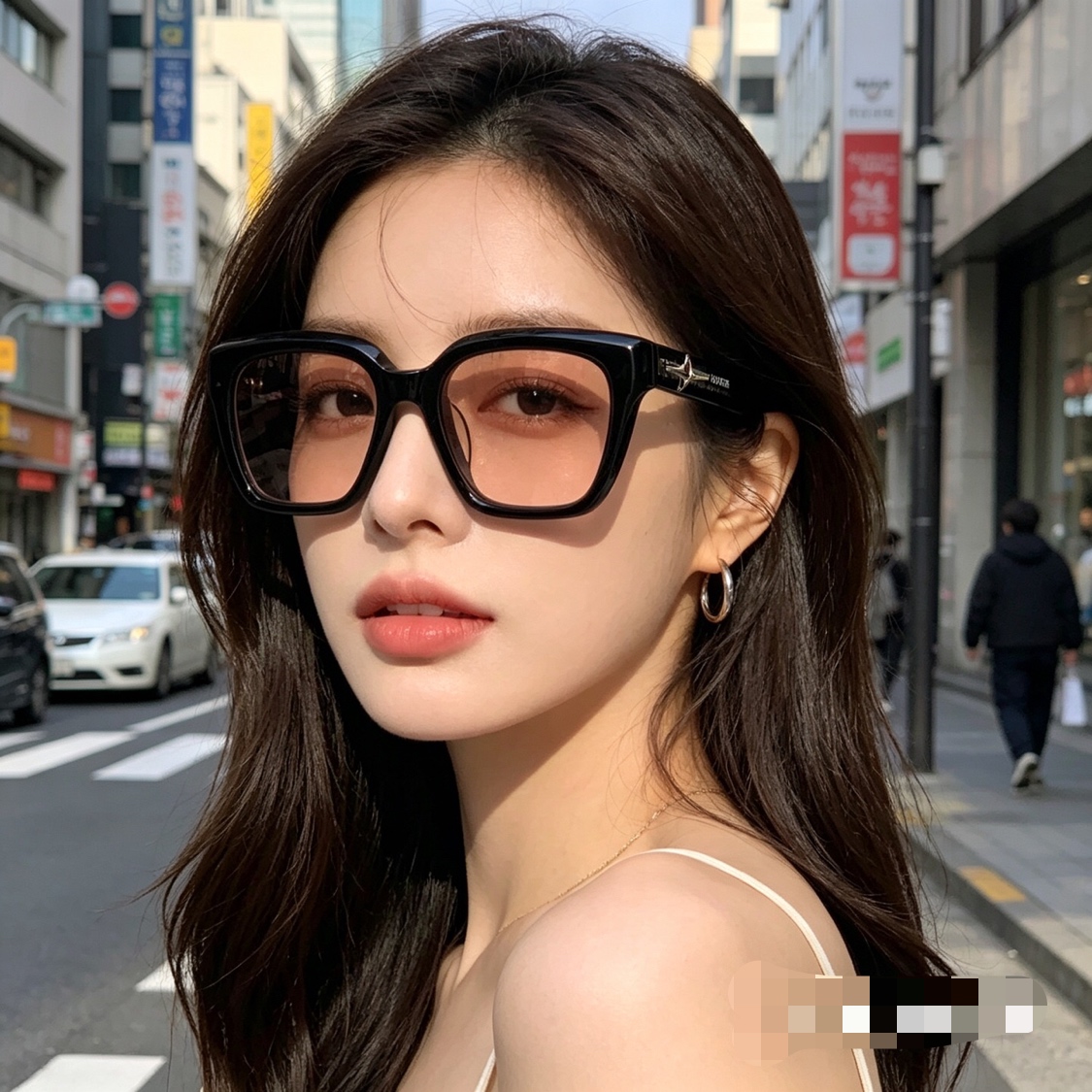 。。2036新品GM同款眼镜框男时尚商务星空系列防蓝光近视镜架女HESSE