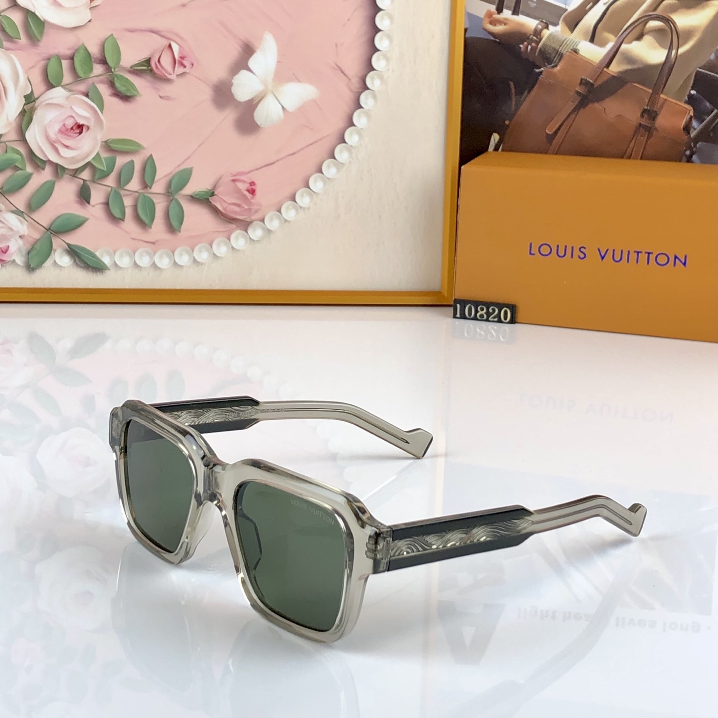 。。Louis vuitto*欧美简约百搭大框太阳镜2026新款春夏时髦街拍墨镜女显脸小