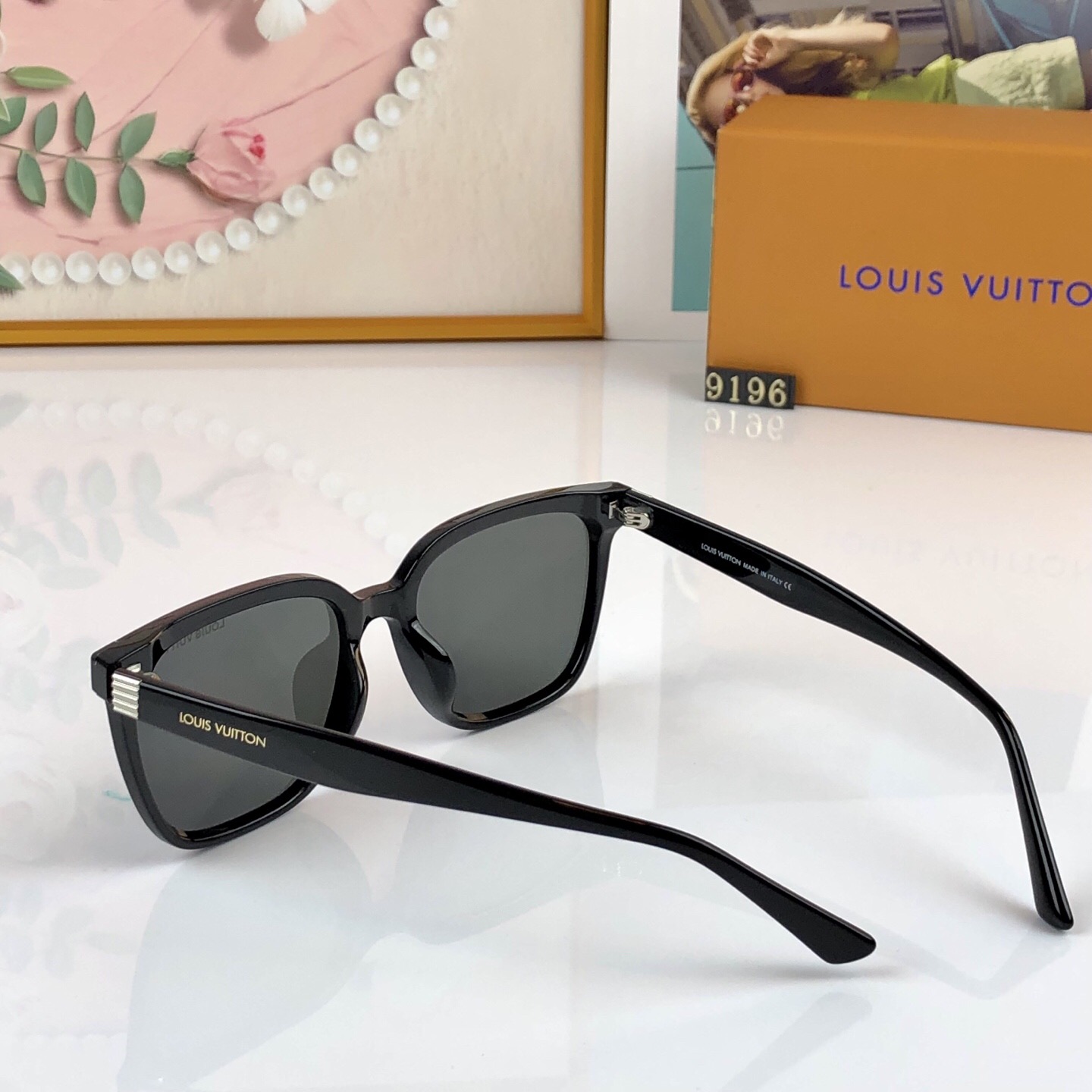 。。Louis vuitto*韩系大框太阳眼镜男款高级感复古方框大脸防紫外线墨镜女