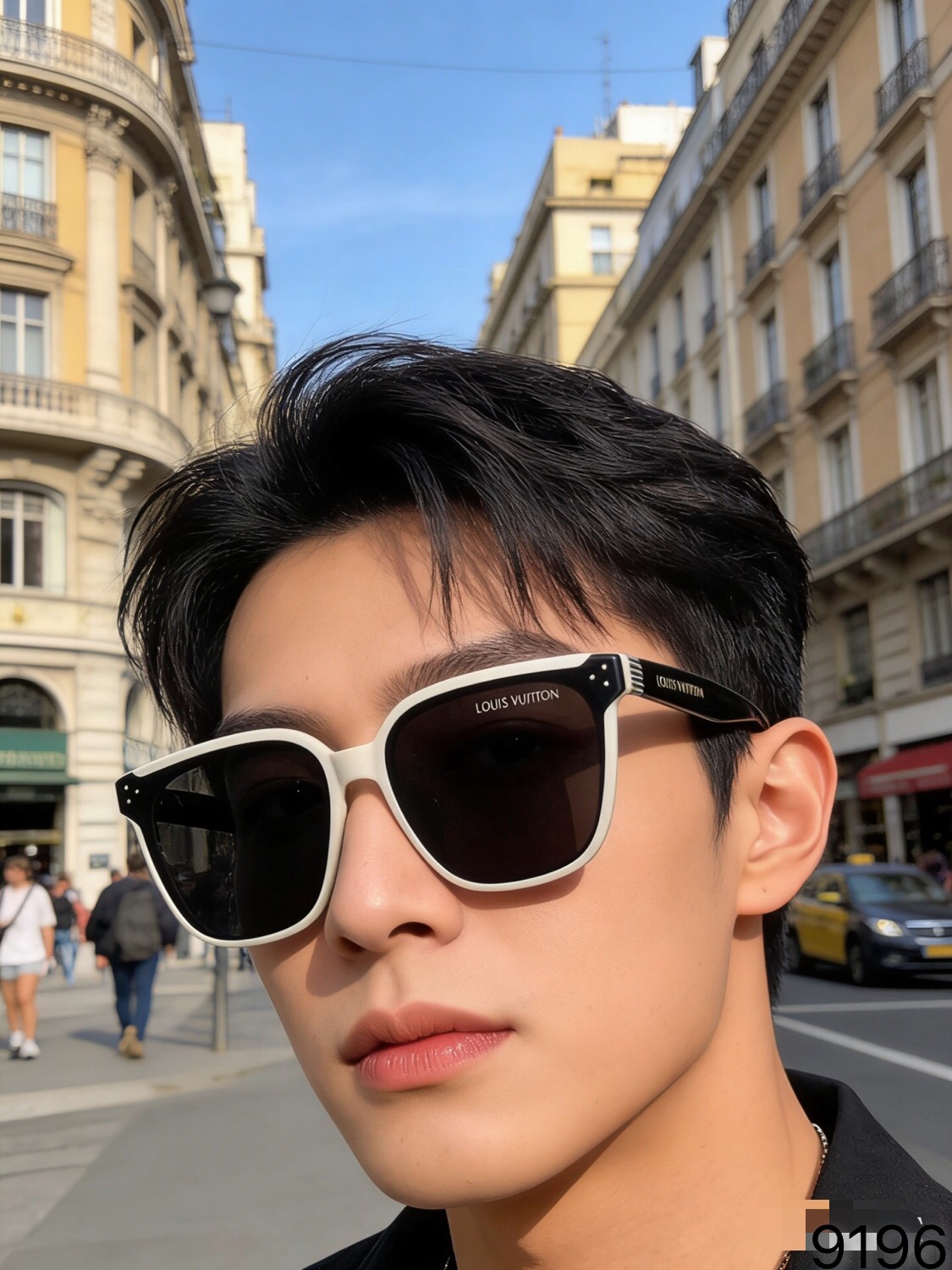 。。Louis vuitto*韩系大框太阳眼镜男款高级感复古方框大脸防紫外线墨镜女