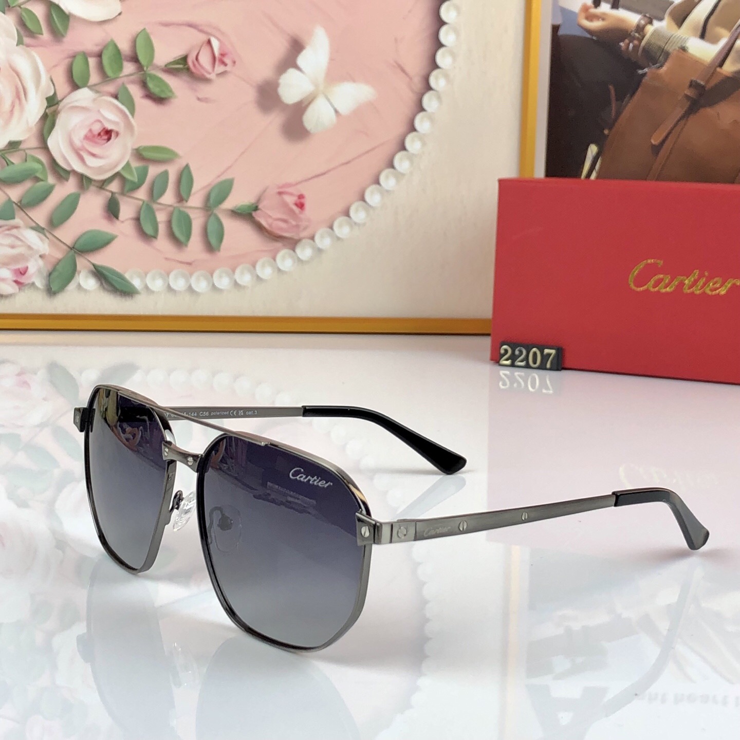 。。Cartie*新款男女同款墨镜时尚潮流休闲眼镜驾驶出行度假太阳眼镜防紫外线