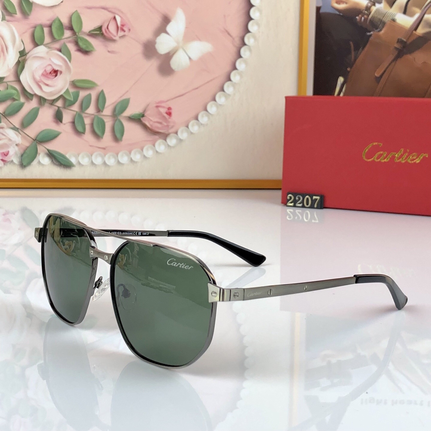 。。Cartie*新款男女同款墨镜时尚潮流休闲眼镜驾驶出行度假太阳眼镜防紫外线