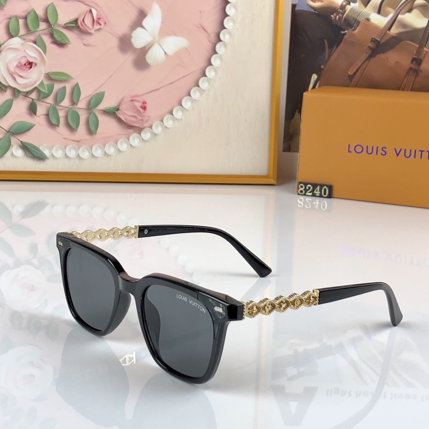 。。Louis vuitto*新款墨镜女高级感ins网红款防晒太阳镜圆脸显瘦眼镜男款潮流