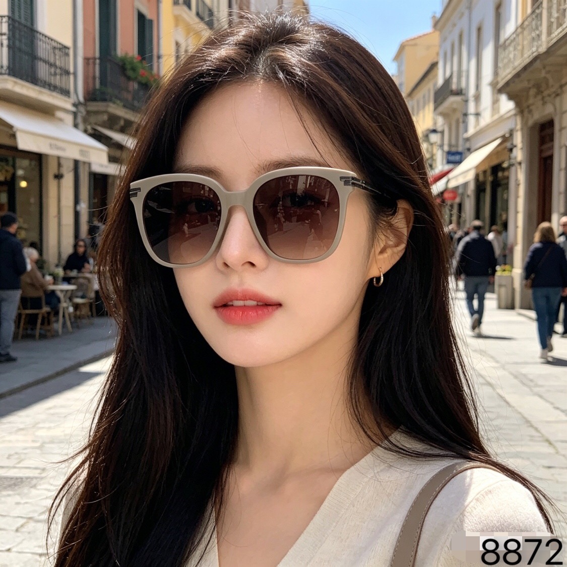 。。Gucc*【品质】极简轻奢前卫高清尼龙镜高级感长方圆墨镜女太阳镜男