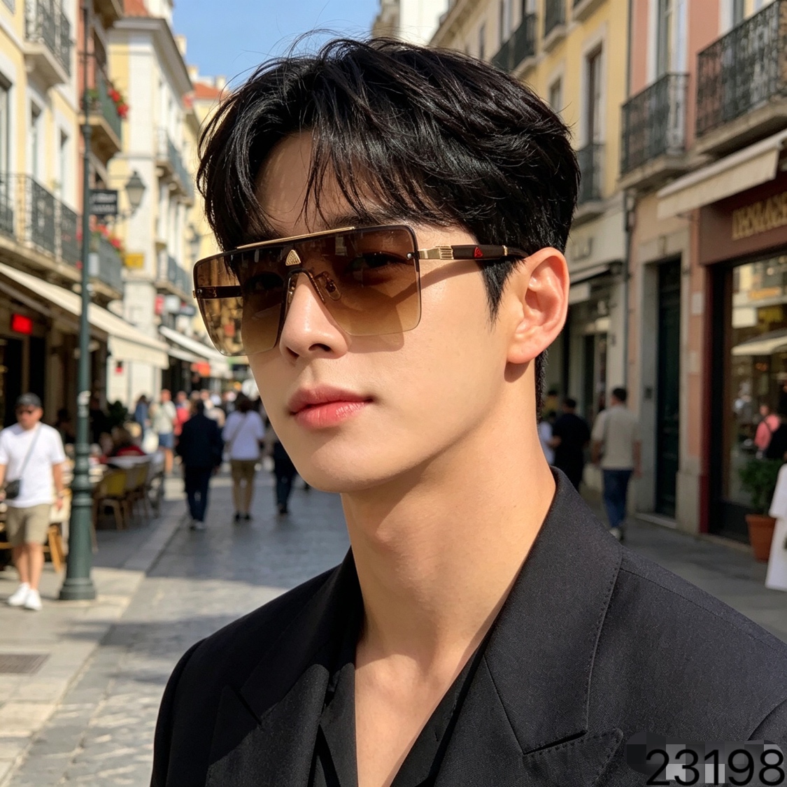 NO:823280,Maybac*2026 new European and American trendy square sunglasses one-piece large frame glasses for men and women personalized sunglasses high-end glasses sunglasses sunglasses, glasses19860909Maybac*2026新款欧美潮流方形太阳眼镜连体款大框眼镜男女个性墨镜高级感眼镜墨镜太阳镜,眼镜,glasses