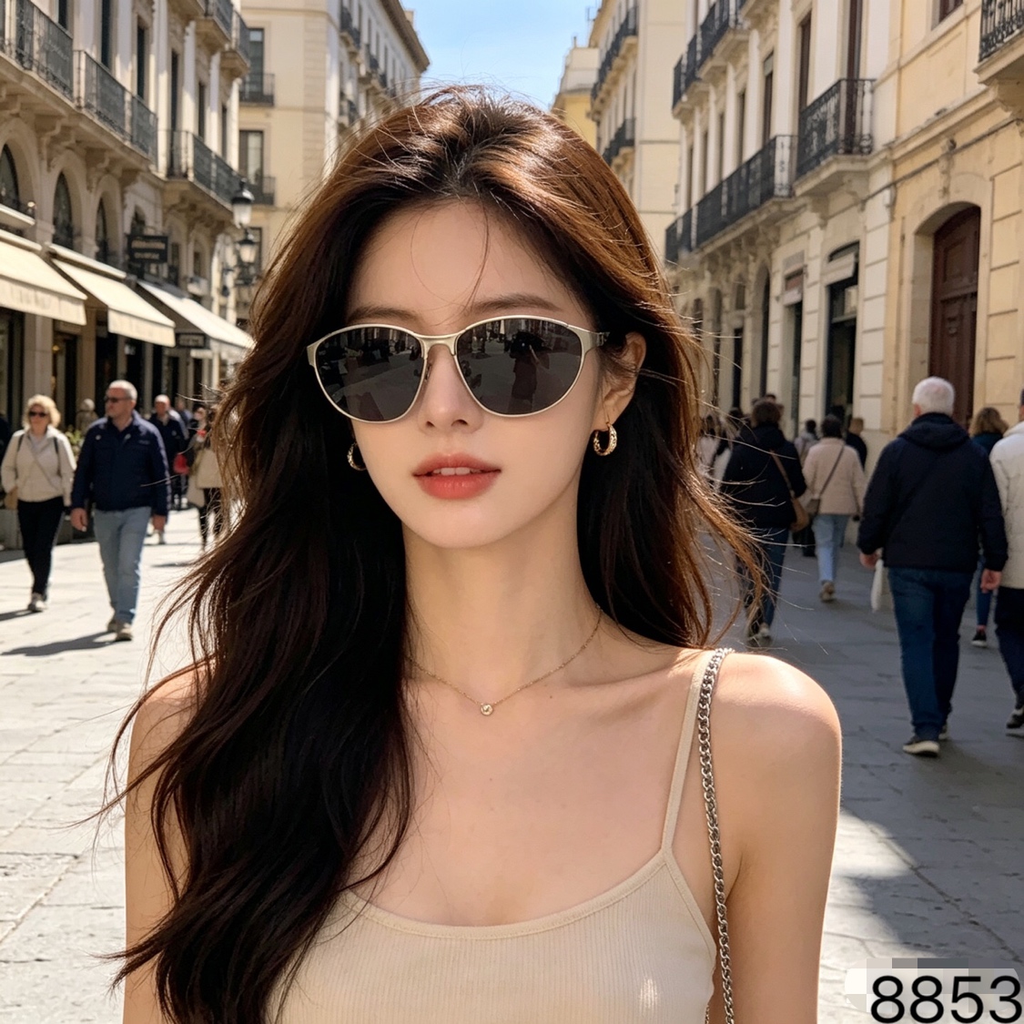 NO:823288,Celin* American style cat-eye sunglasses for women, retro hot girls, small frame, high-end anti-UV metal sunglasses, small face glasses, sunglasses, sunglasses, glasses, celine19860909Celin*美式个性猫眼墨镜女复古辣妹小框高级感防紫外线金属太阳眼镜小脸眼镜墨镜太阳镜,眼镜,celine,glasses