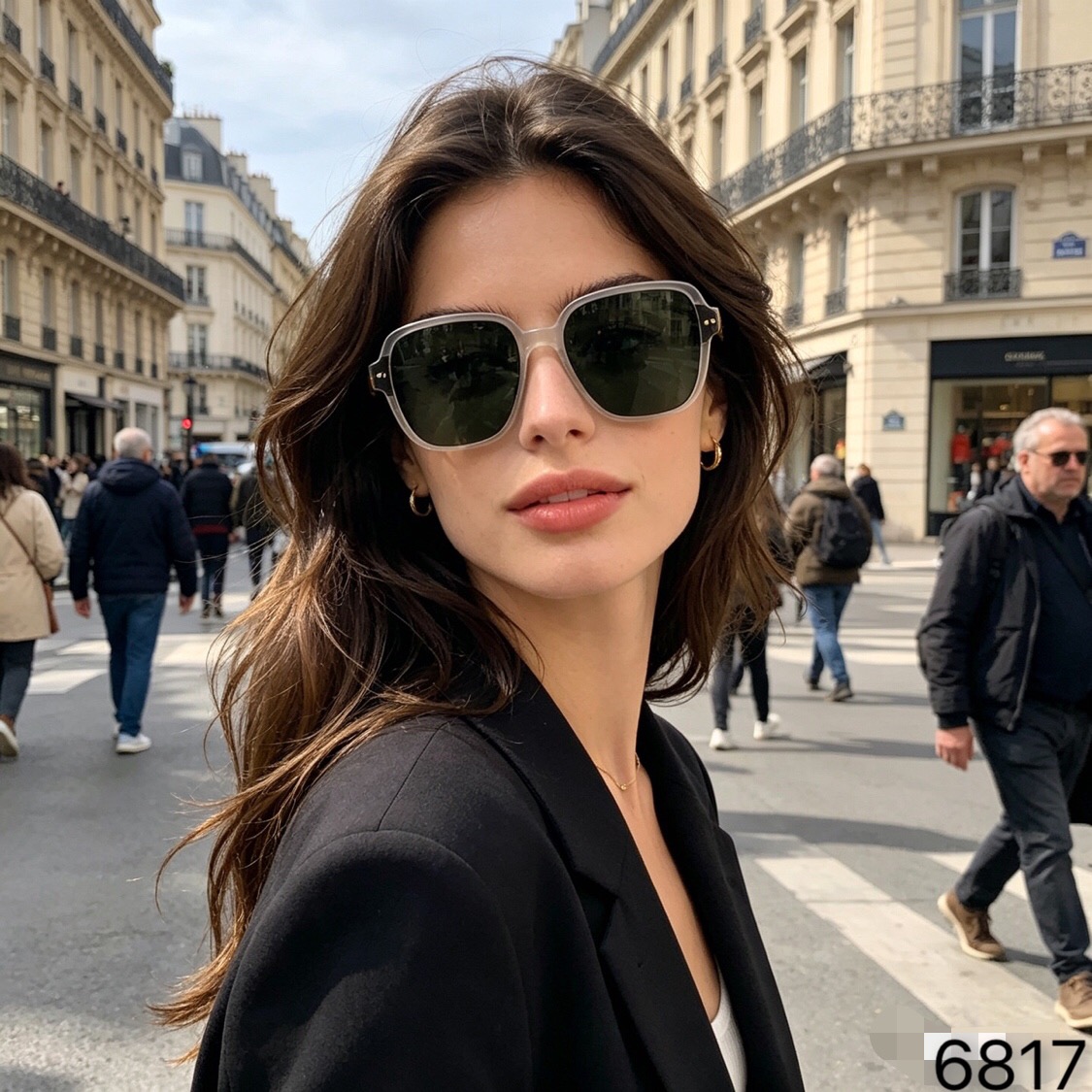 NO:823291,Prad* Korean brown sunglasses for women ins trendy face small plain face high-end anti-UV sunglasses glasses sunglasses sunglasses, glasses, prada19860909Prad*韩系茶色墨镜女ins潮显脸小素颜高级感防紫外线太阳镜眼镜墨镜太阳镜,眼镜,prada,glasses
