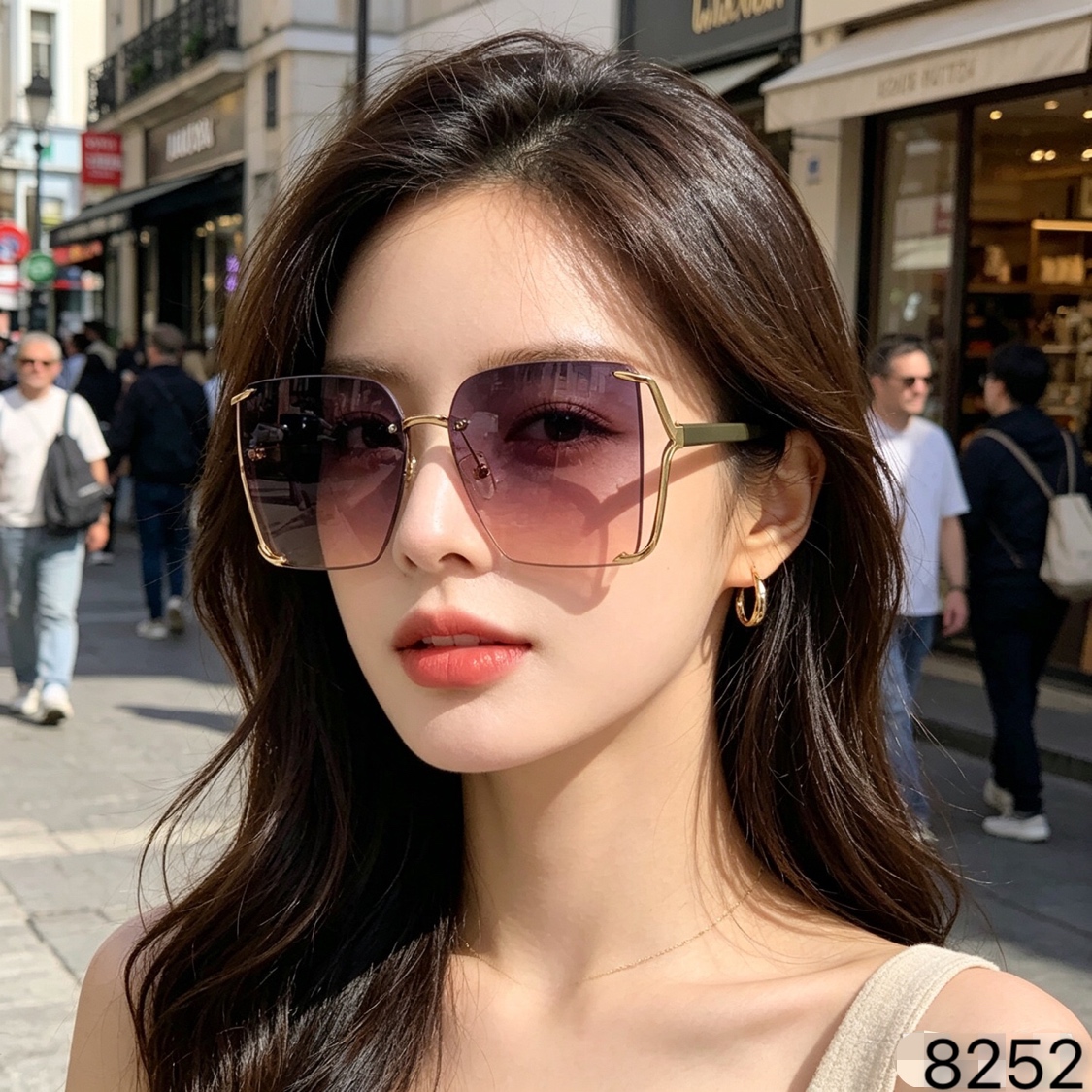 NO:823372,Louis vuitto*2026 new personalized rimless sunglasses for men and women, versatile, high-end, large-frame slim sunglasses, anti-UV trendy glasses, sunglasses, sunglasses, glasses, louis vuitton19860909Louis vuitto*2026新款个性无框太阳眼镜男女百搭高级感大框显瘦墨镜防紫外线潮眼镜墨镜太阳镜,眼镜,louis vuitton,glasses