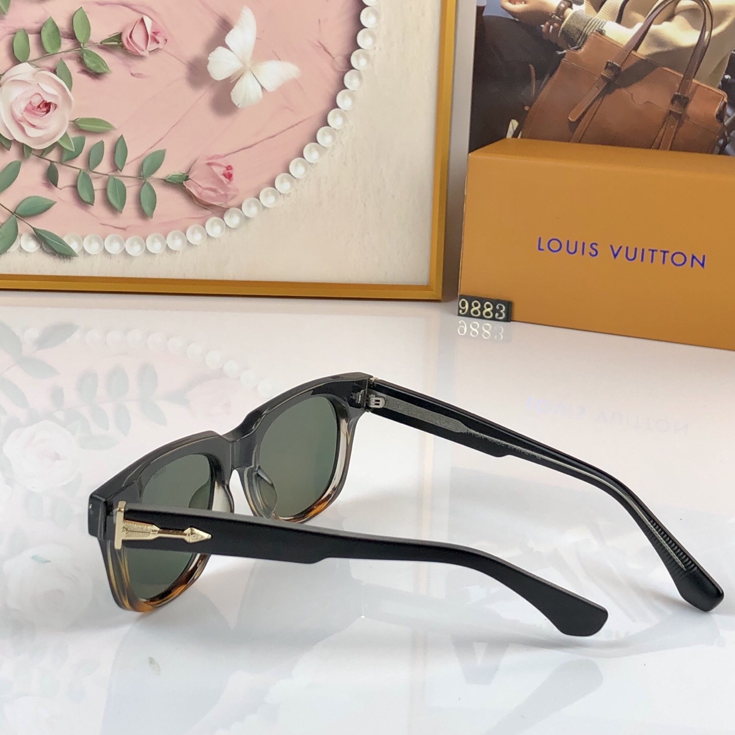 🔥🔥Louis vuitto*时尚奢华日式手工太阳镜男聚会度假百搭墨镜眼镜女