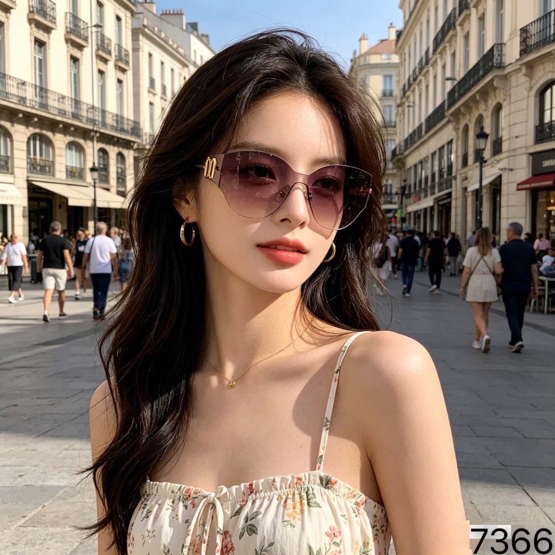 🔥🔥miumi*欧美风墨镜一体式框街拍潮酷前卫未来风太阳镜爆款太阳眼镜