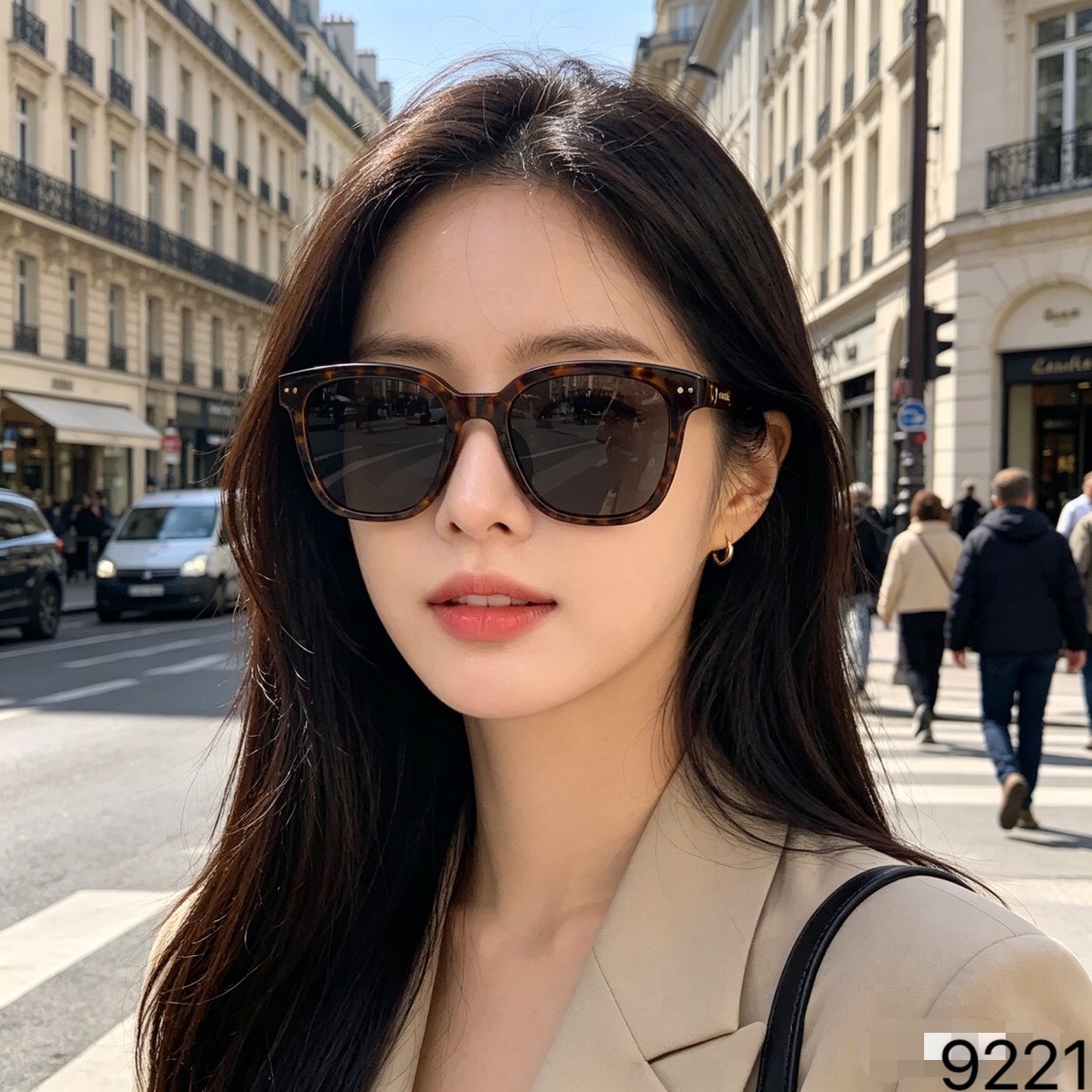 🔥🔥Celin*太阳镜男女款潮流时髦框复古黑超遮阳防晒墨镜防紫外线