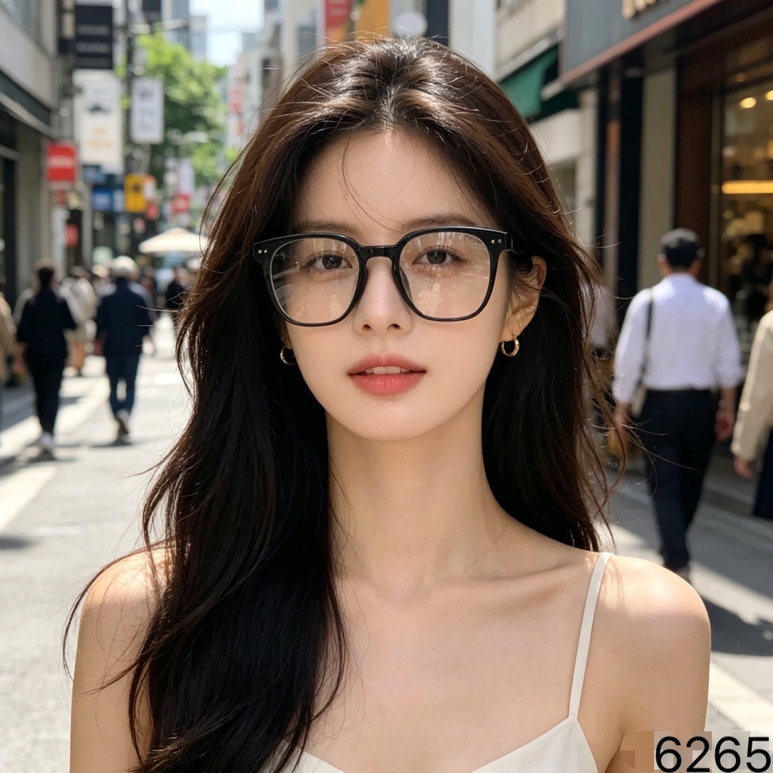 🔥🔥Gucc*韩国ins风太阳眼镜圆脸小脸夏季海边防紫外线墨镜可配近视