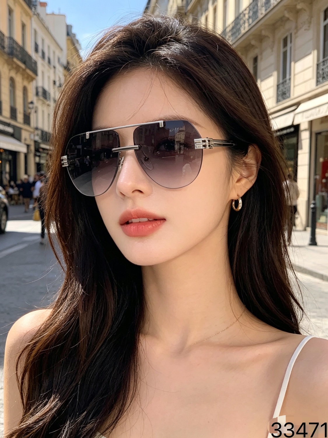 🔥🔥Cartie*欧美个性镂空金属太阳眼镜潮男女网红时尚多边形复古遮阳墨镜