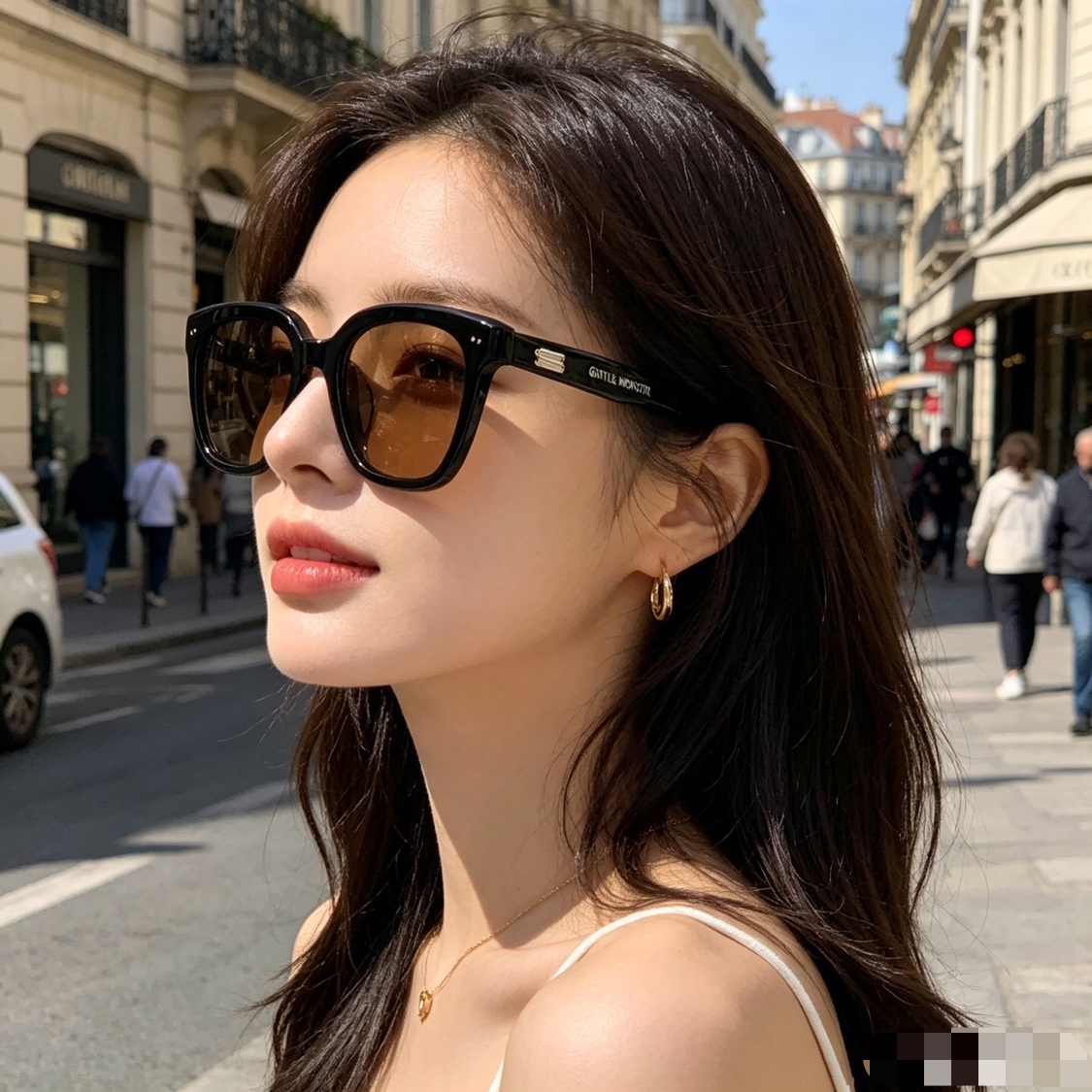 🔥🔥系列墨镜女高级感轻奢时尚潮流尼龙防紫外线太阳眼镜男SOHO