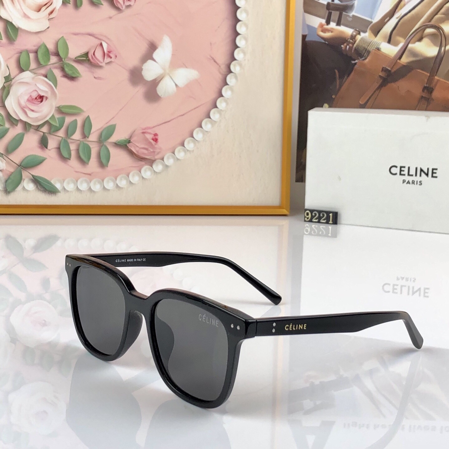 🔥🔥Celin*太阳镜女复古黑框潮酷街拍高级感墨镜男防紫外线