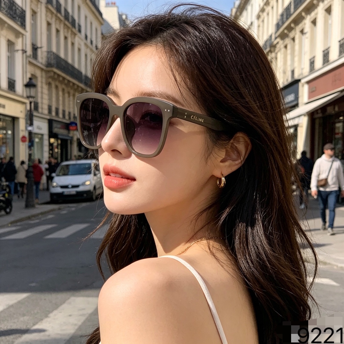 🔥🔥Celin*太阳镜女复古黑框潮酷街拍高级感墨镜男防紫外线