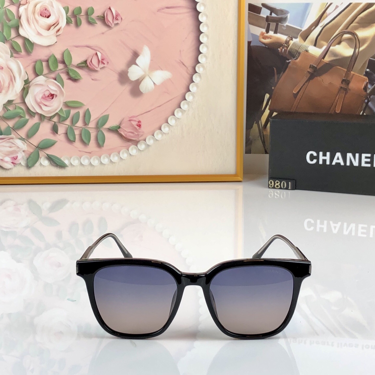 🔥🔥Chane*太阳镜墨镜眼镜大框时尚潮流个性网红同款遮阳墨镜男女开车遮阳