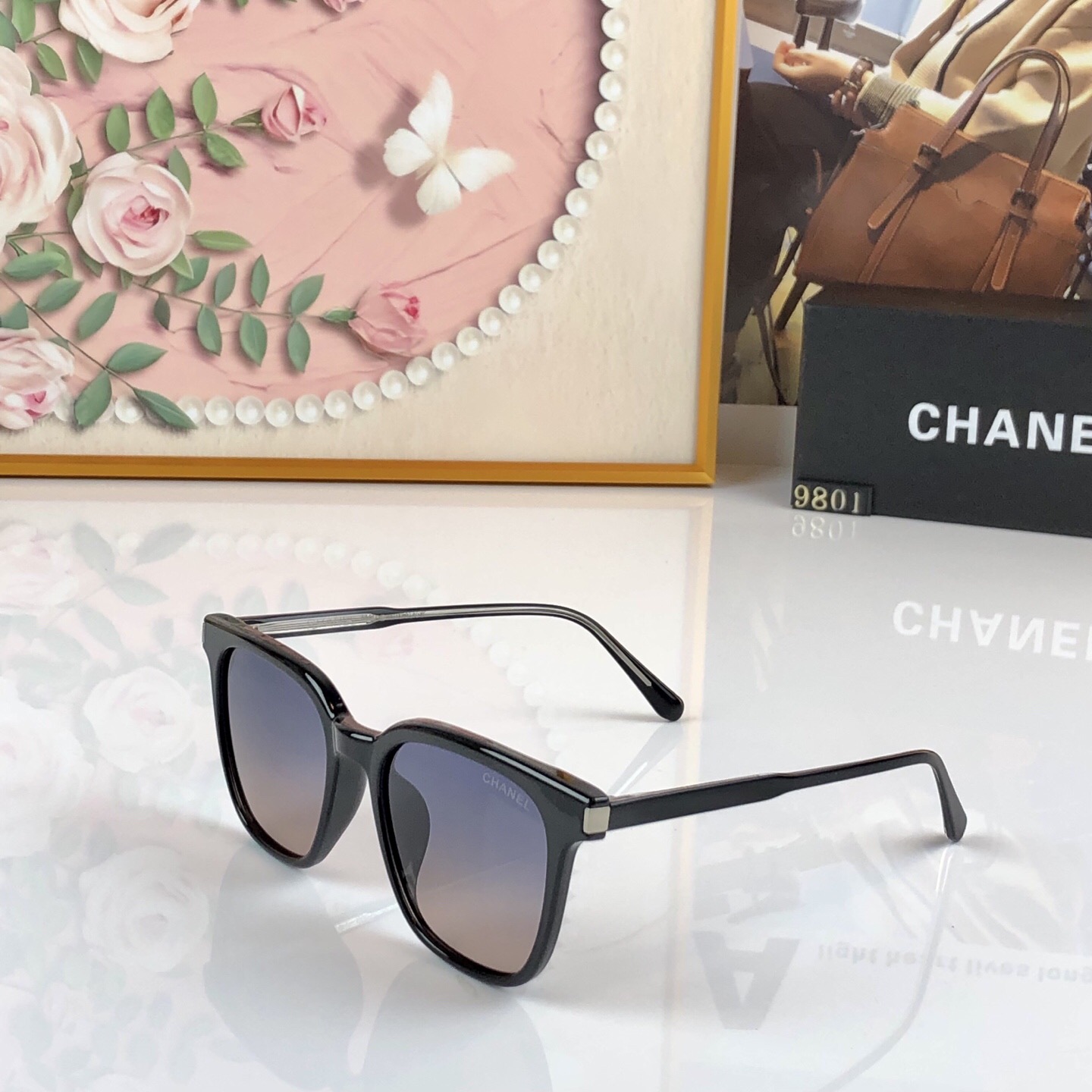 🔥🔥Chane*太阳镜墨镜眼镜大框时尚潮流个性网红同款遮阳墨镜男女开车遮阳