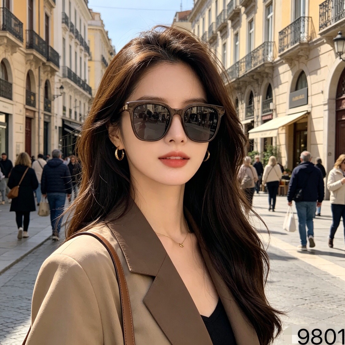 🔥🔥Chane*太阳镜墨镜眼镜大框时尚潮流个性网红同款遮阳墨镜男女开车遮阳